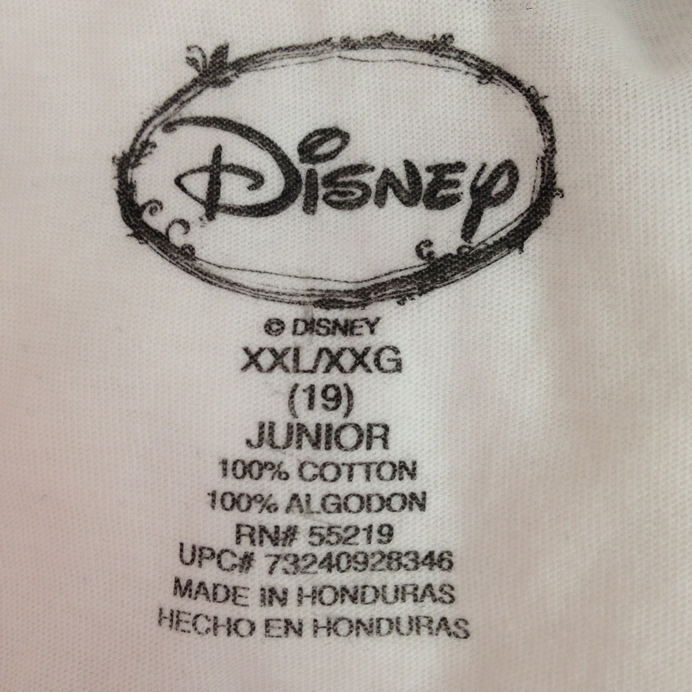 Walt Disney Women’s Black White Graphic Tee-Shirt - Picture 6 of 6